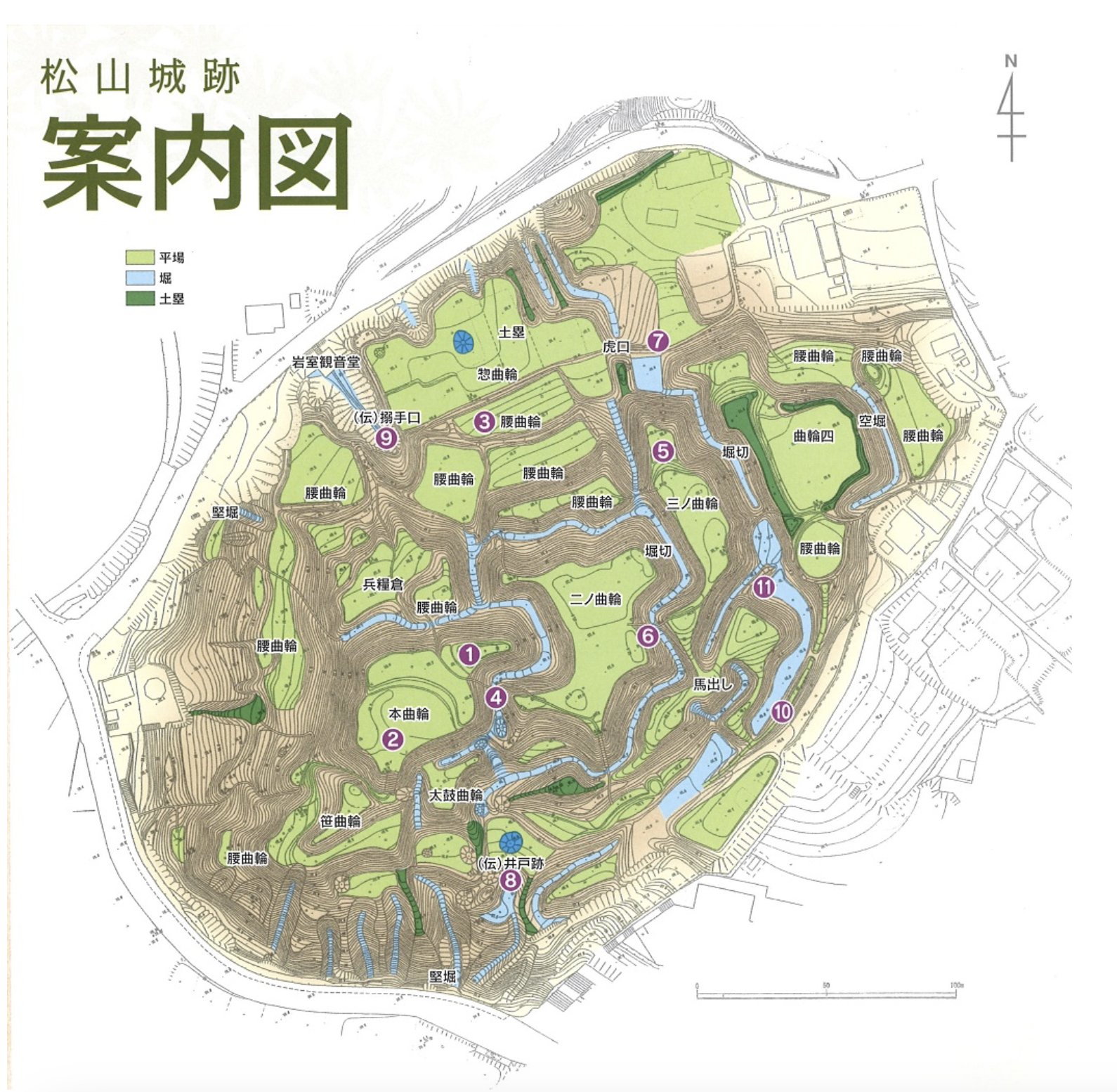 城縄張り図
