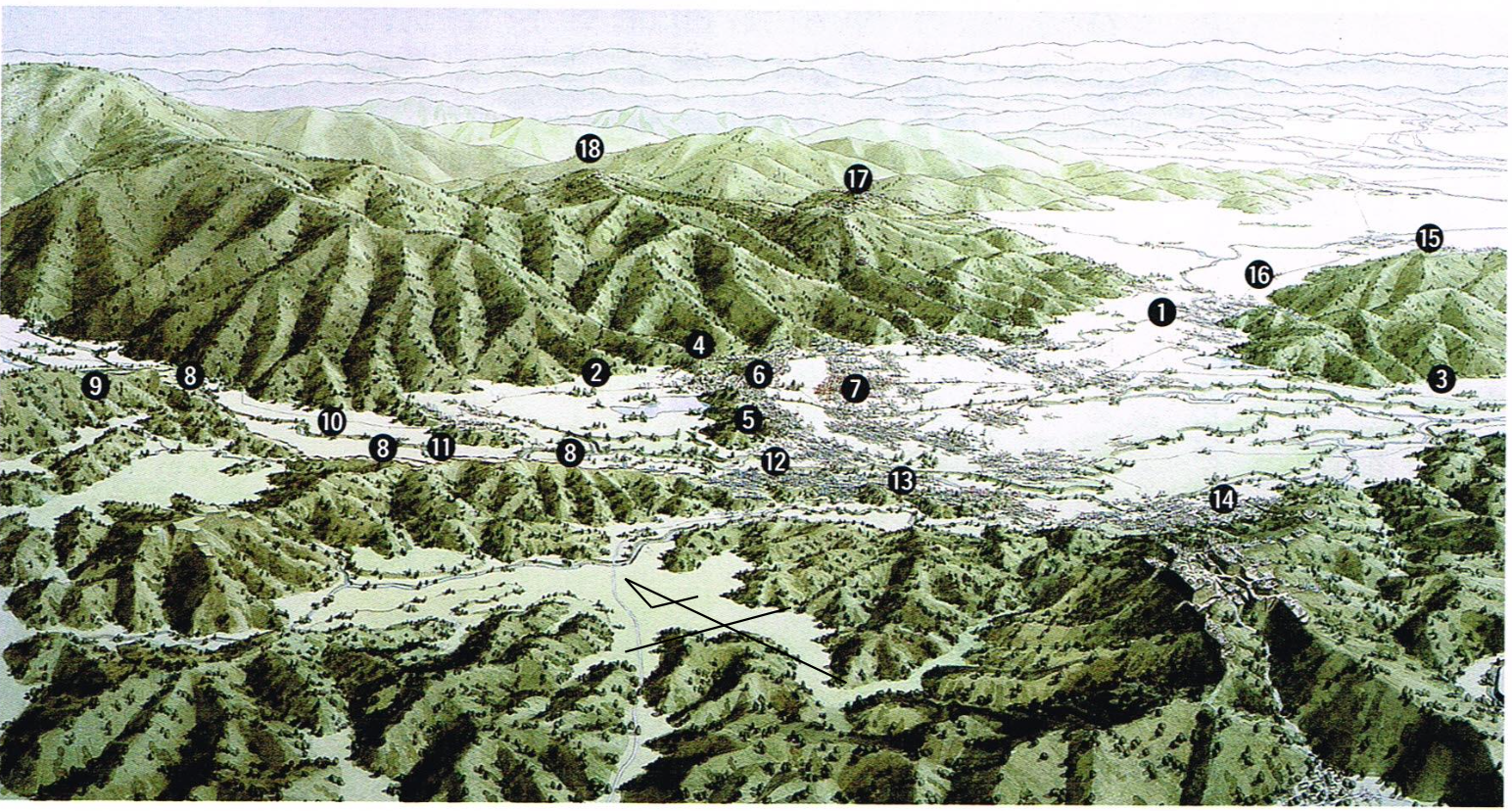 関ヶ原合戦鳥瞰図
