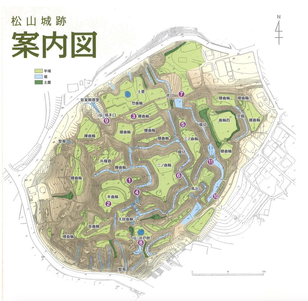 城縄張り図